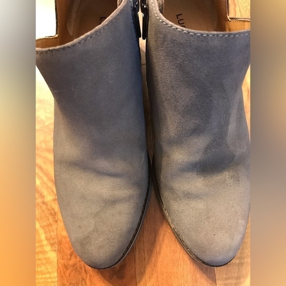 Lucky Brand Womens Suede Leather Upper Almond Toe Frankela Bootie Size 6.5 - Picture 9 of 13